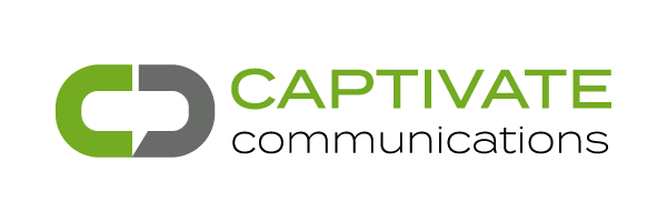 Captivate Communications Logo Horizontal Lockup Full Color